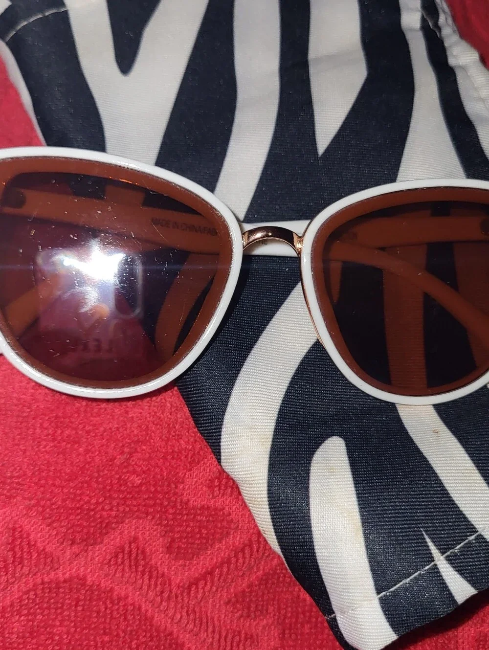 Women's White Sunglasses